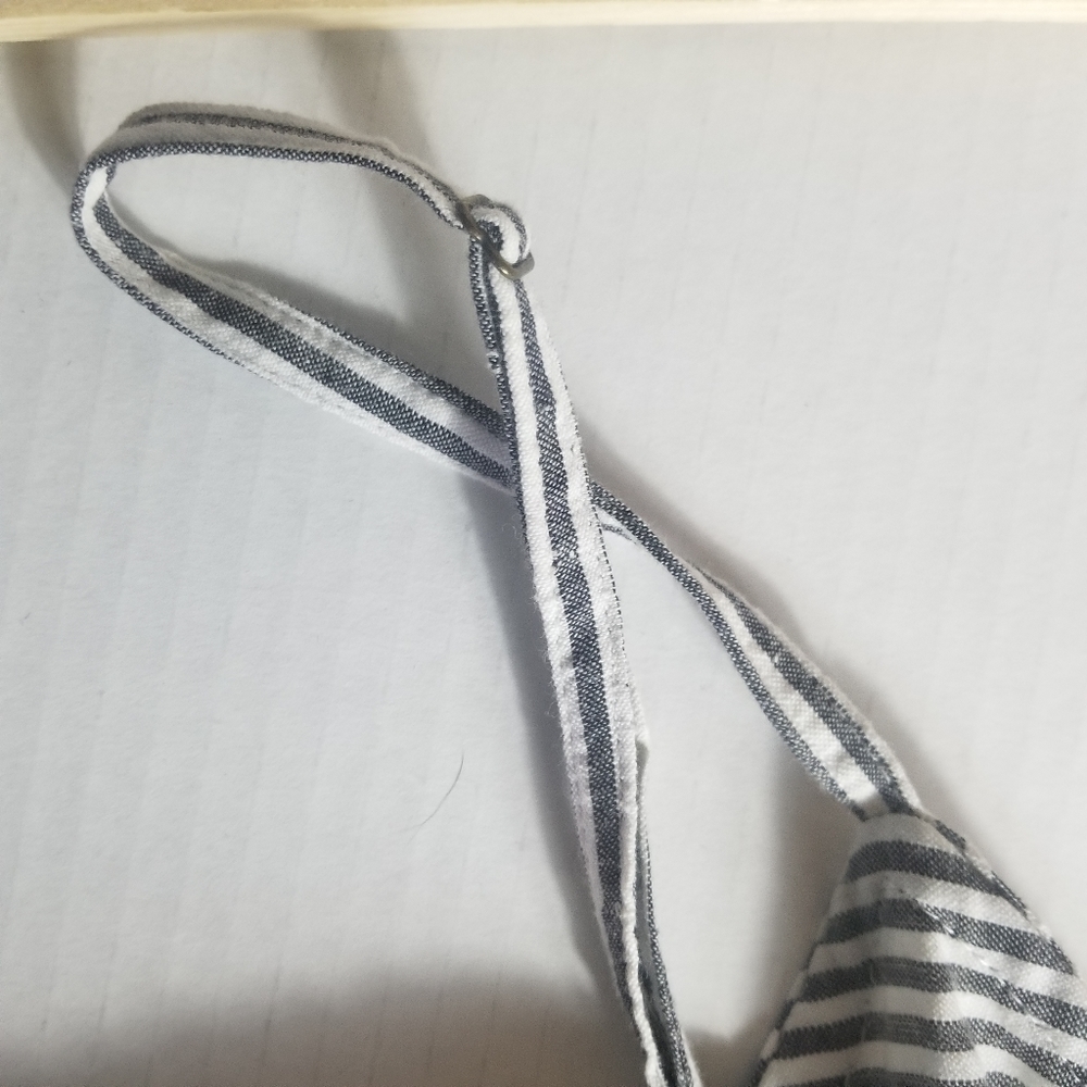 NWT BEACH BY EXIST GRAY AND WHITE STRIPED DRESS SIZE XL WITH ADJUSTABLE STRAPS - Picture 9 of 9